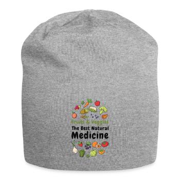 Médecine Naturelle Légumes Végétaliens Amateurs de fruits Fraîcheur - Bonnet en jersey - gris chiné - Devant