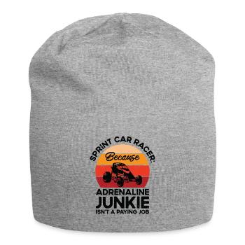 Sprint Car Dirt Track Racing - Jersey Beanie - heather grey - Front