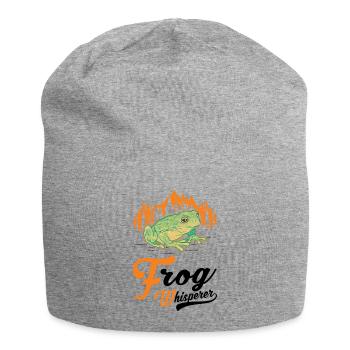 Frog Whisperer Gift Tree Frog - Jersey Beanie - heather grey - Front