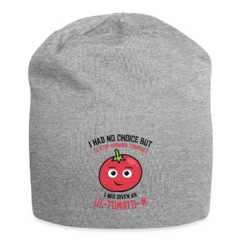 Tomate Jardinier Amoureux Drôle de Jardinier - Bonnet en jersey - gris chiné - Devant