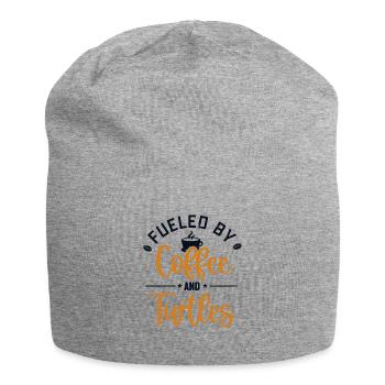 Fueled by Coffee and Turtles Giant Tortoise - Jersey Beanie - heather grey - Front