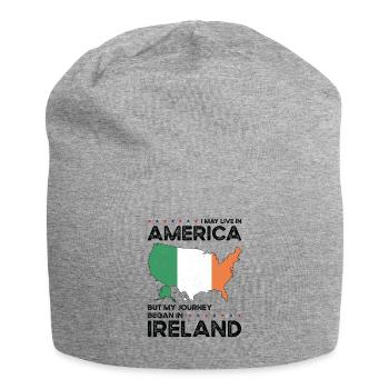 Geboren in Irland Irland Amerikanisch USA - Jersey-Beanie - Grau meliert - Vorne