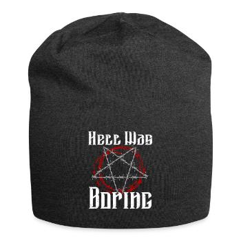 Satan Beelzebub Teufel Gothic Pentagram Mystisch - Jersey-Beanie - Anthrazit - Vorne