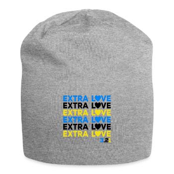 Syndrome de Down Chromosomes Extra Amour Extra - Bonnet en jersey - gris chiné - Devant