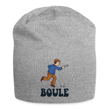 Boules boules boules pour boule pétanque boule - Bonnet en jersey - gris chiné - Devant