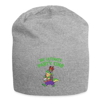 Carnaval Carnaval T-rex Dinosaure Party King - Bonnet en jersey - gris chiné - Devant