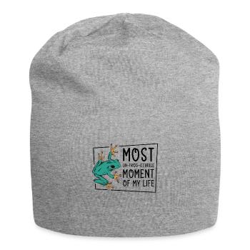 Rotäugiger Laubfrosch Niedliches - Jersey-Beanie - Grau meliert - Vorne