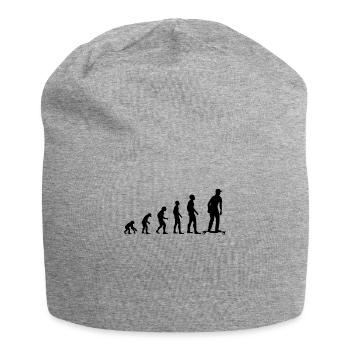 Skater Evolution Elektro-Skateboard Geschenk - Jersey-Beanie - Grau meliert - Vorne