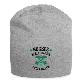 St. Patrick's Day Krankenschwester - Jersey-Beanie - Grau meliert - Vorne