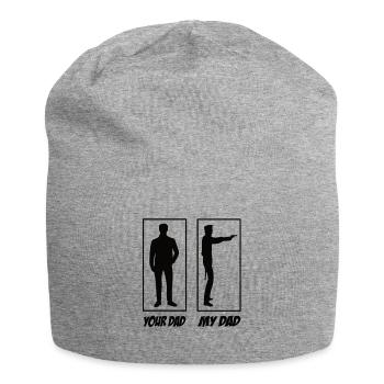 My dad Your Dad Polizei Papa - Jersey-Beanie - Grau meliert - Vorne