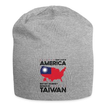 Geboren in Taiwan Taiwaner Amerikaner USA - Jersey-Beanie - Grau meliert - Vorne