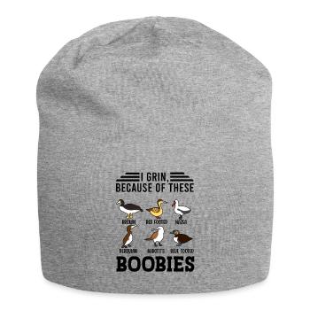 Drôle de collection d’oiseaux de mer en fous de Bassan - Bonnet en jersey - gris chiné - Devant
