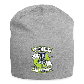 Throw Long And Prosper Basket Disc Disc Golfer - Jersey Beanie - heather grey - Front