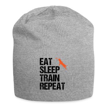 Hundetrainer Spruch Hundetraining Geschenk - Jersey-Beanie - Grau meliert - Vorne