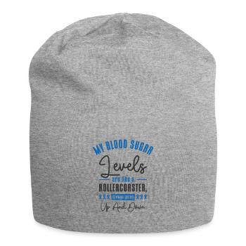 Diabetische Bauchspeicheldrüse - Jersey-Beanie - Grau meliert - Vorne