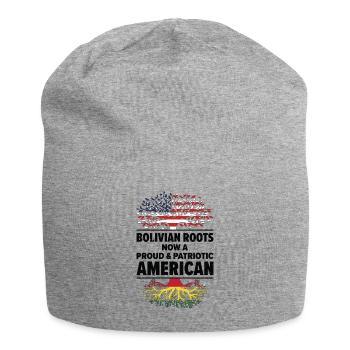 Nés : Boliviens, Bolivie, Américains, États-Unis - Bonnet en jersey - gris chiné - Devant