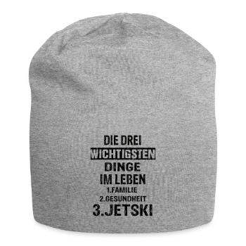 Jetski - Jersey-Beanie - Grau meliert - Vorne