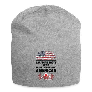 Né Canada Canada États-Unis - Bonnet en jersey - gris chiné - Devant