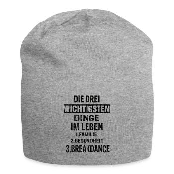 Breakdance - Jersey-Beanie - Grau meliert - Vorne