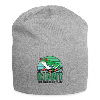 Rainette aux yeux rouges Mignon - Bonnet en jersey - gris chiné - Devant