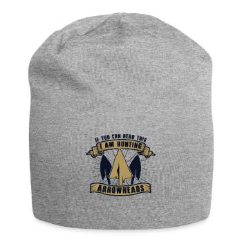 If You Can Read This Arrowhead Hunter Arrowheads - Jersey Beanie - heather grey - Front