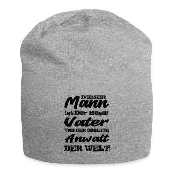 Anwalt - Jersey-Beanie - Grau meliert - Vorne