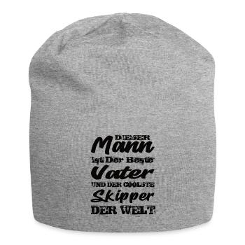 Skipper - Jersey-Beanie - Grau meliert - Vorne