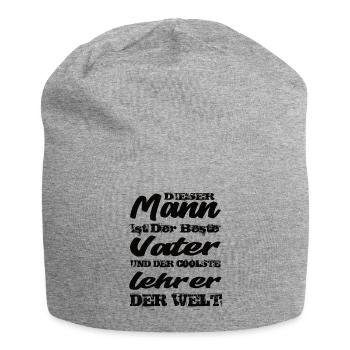 Lehrer - Jersey-Beanie - Grau meliert - Vorne