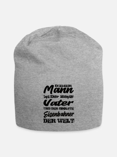 Eisenbahner - Jersey-Beanie - Grau meliert
