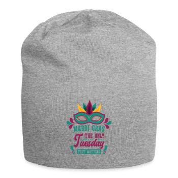 Fête de consommation de bière du mardi gras - Bonnet en jersey - gris chiné - Devant