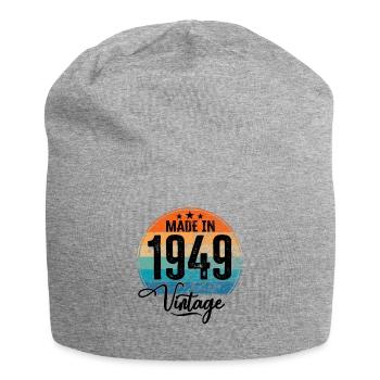 Vintage Made in 1949 Year of birth 1949 Birthday - Jersey Beanie - heather grey - Front