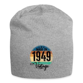 Vintage Made in 1949 Year of birth 1949 Birthday - Jersey Beanie - heather grey - Front