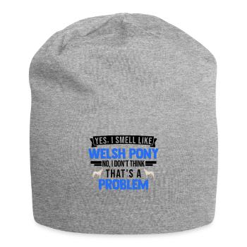 Welsh Pony Smell Welsh Horse - Jersey Beanie - heather grey - Front