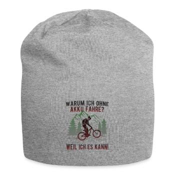 Fahrrad MTB fahren ohne Akku - Real Downhill - Jersey-Beanie - Grau meliert - Vorne