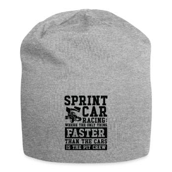 Sprint Car Dirt Track Racing - Jersey Beanie - heather grey - Front