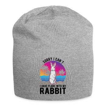 Lapin lapin lapin lapin - Bonnet en jersey - gris chiné - Devant