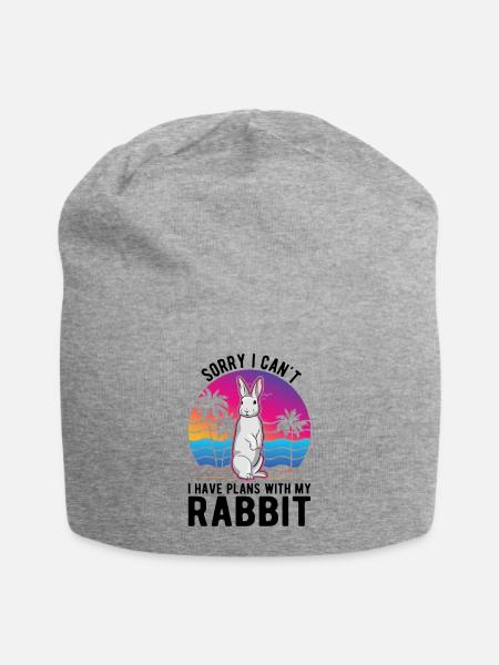 Lapin lapin lapin lapin - Bonnet en jersey - gris chiné