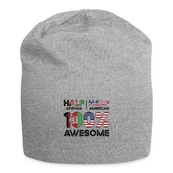 La moitié afghane afghane Américains USA - Bonnet en jersey - gris chiné - Devant
