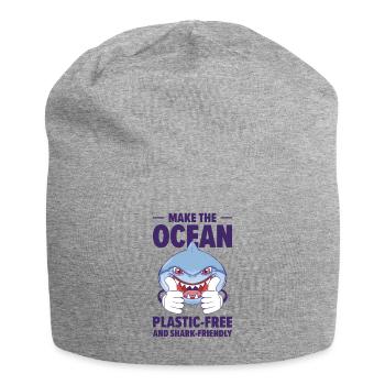 World Wildlife Day Shark Animal Welfare Marine - Jersey Beanie - heather grey - Front