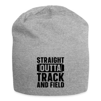 Straight Outta Track And Field Training Sprinter - Jersey Beanie - heather grey - Front