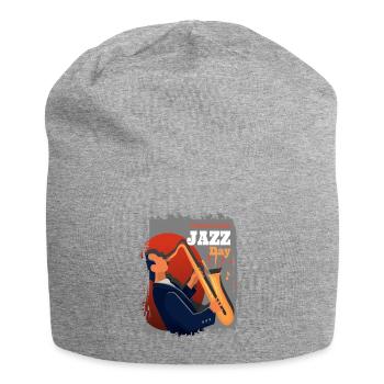 Jazz Musik Improvisation Festival - Jersey-Beanie - Grau meliert - Vorne