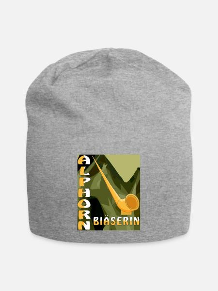 ALPHORN BLÄSERIN - Jersey-Beanie - Grau meliert