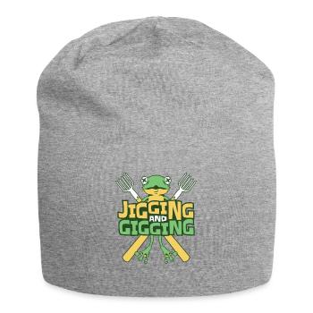 Jigging And Gigging Kröte Kaulquappe Frosch Fänger - Jersey-Beanie - Grau meliert - Vorne