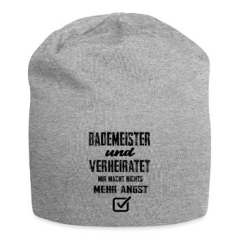 Bademeister und Verheiratet - Jersey-Beanie - Grau meliert - Vorne