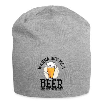 Trinken Bier Liebhaber Paar Beziehung Bier - Jersey-Beanie - Grau meliert - Vorne
