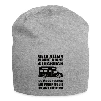 Wohnmobil - Jersey-Beanie - Grau meliert - Vorne