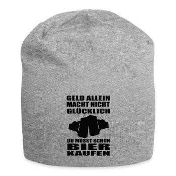 Bier - Jersey-Beanie - Grau meliert - Vorne