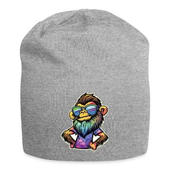 Singe Funky - Bonnet en jersey - gris chiné - Devant