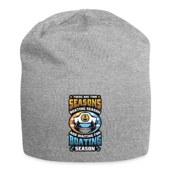 En attendant la saison de navigation, les bateliers - Bonnet en jersey - gris chiné - Devant