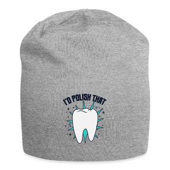 I'd Polish That Dental Laboratory Dental Laboratory - Jersey Beanie - heather grey - Front